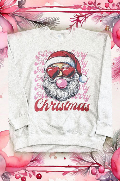 Santa Bubble Gum Crewneck Sweatshirt