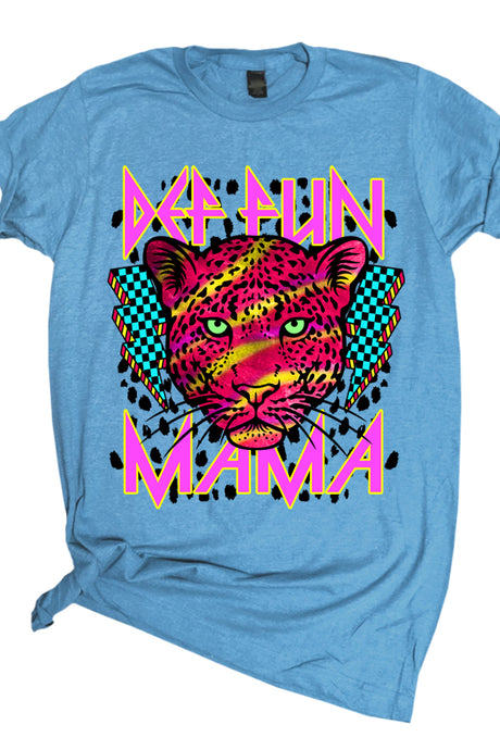 Def Fun Mama Leopard Tee