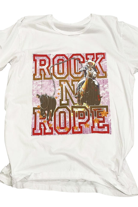 Rock and Rope Rodeo Destroyed Tee