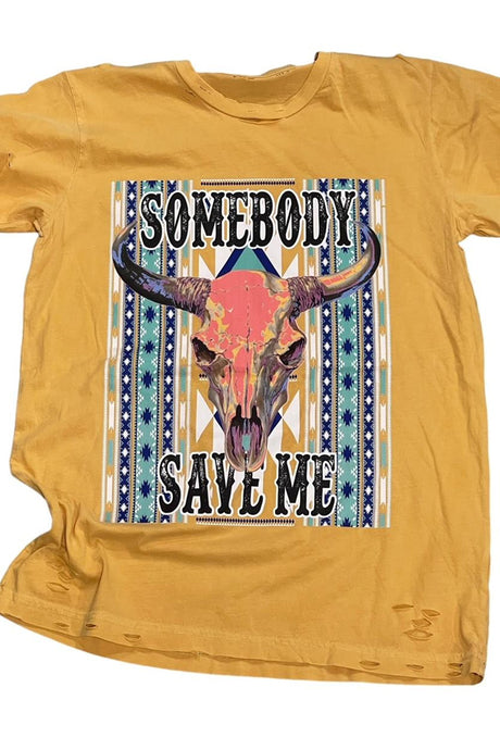 Somebody Save Me Destroyed Tee