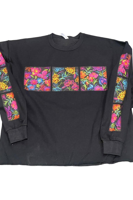 Western Neon Flowers Sweatshirt