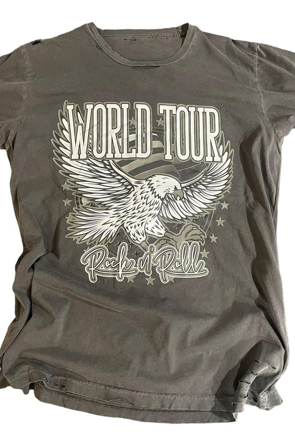 World Tour Eagle Destroyed Tee